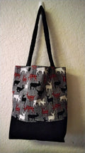 Handmade Deer Print Tote Bag - 16x12 inches