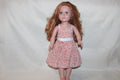 Handmade Flower Sun Dress for 18" Dolls - One of a Kind