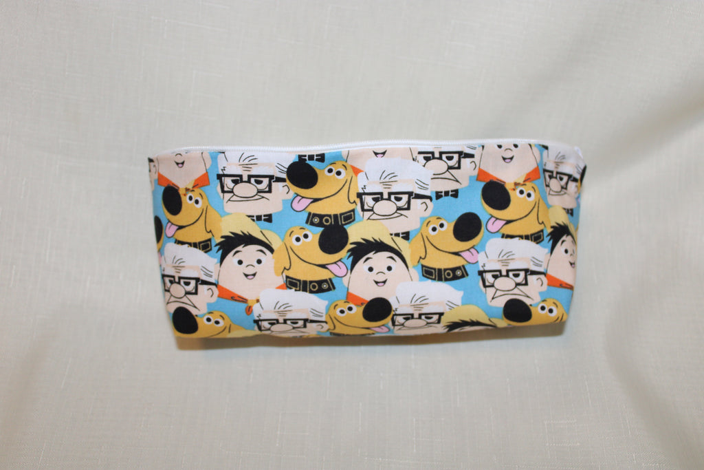 Handmade Disney UP Characters Zipper Bag - Small Cotton Pouch