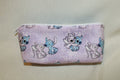 Handmade Lilo & Stitch and Angel Zipper Bag - Purple Cotton Pouch