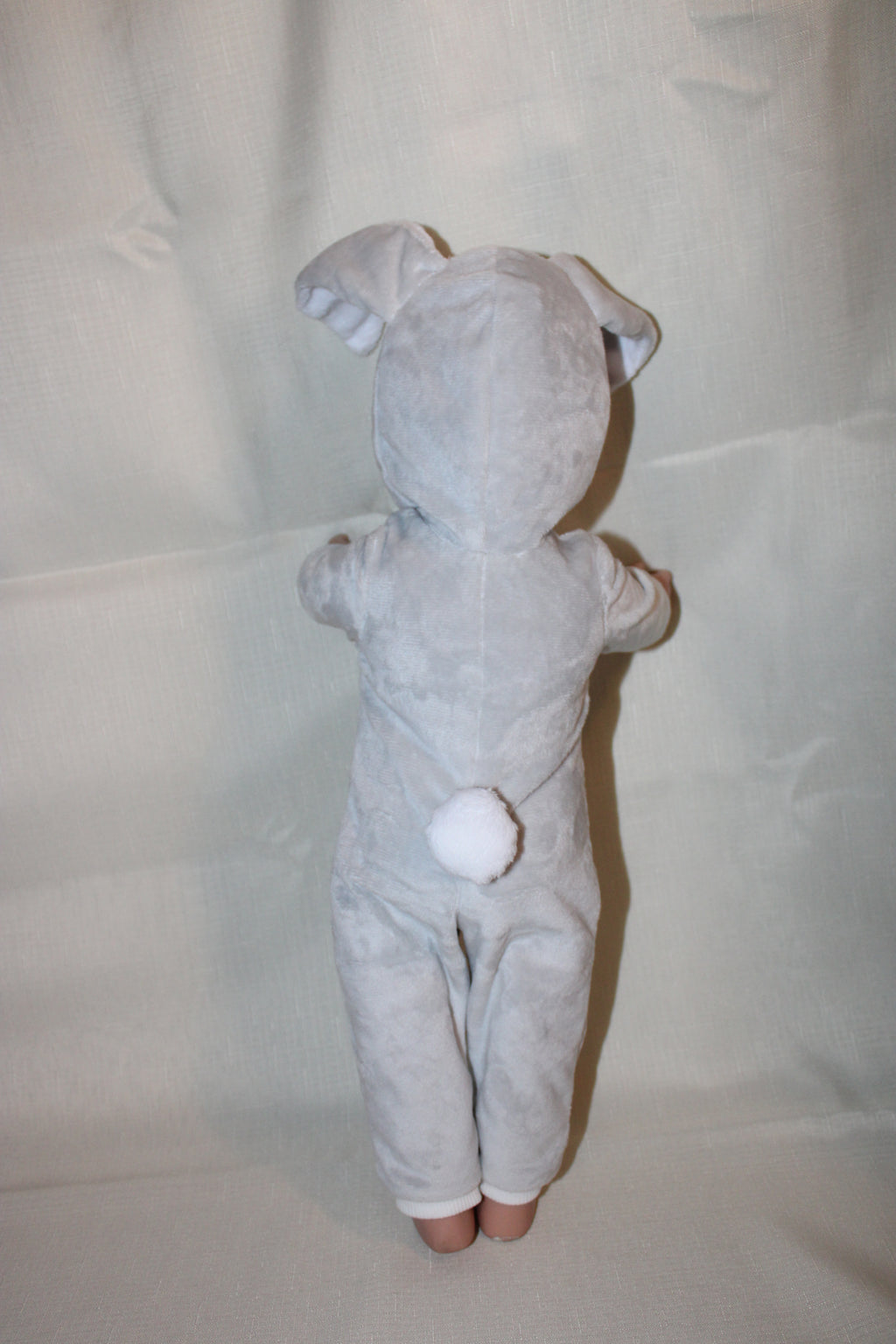 Handmade Bunny Rabbit Outfit for 18" Dolls - Soft Minky with Bendable Ears