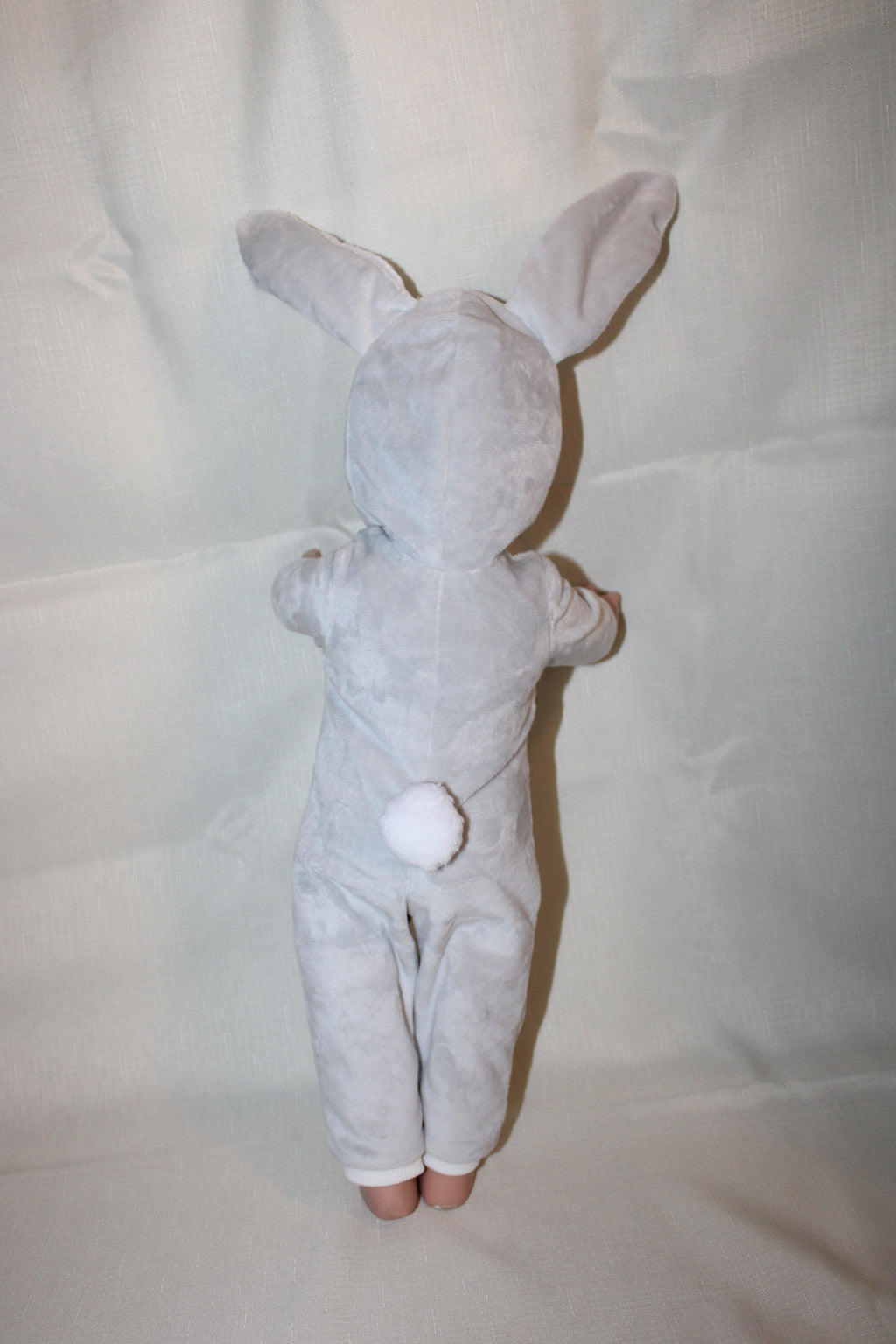Handmade Bunny Rabbit Outfit for 18" Dolls - Soft Minky with Bendable Ears