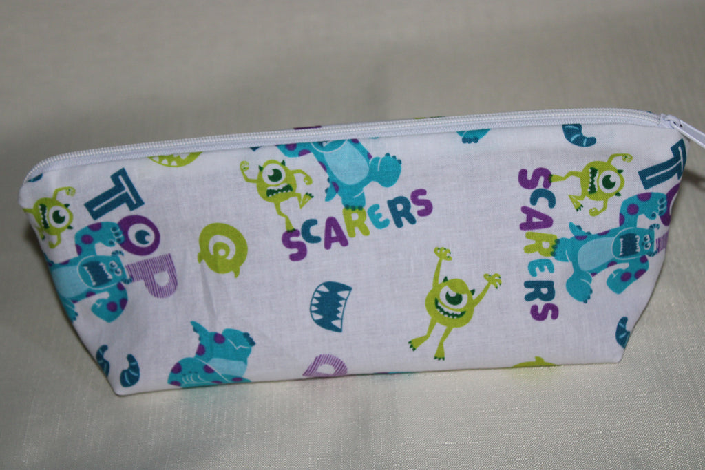 Monsters Inc. Inspired Zipper Bag | Mike & Sulley Print