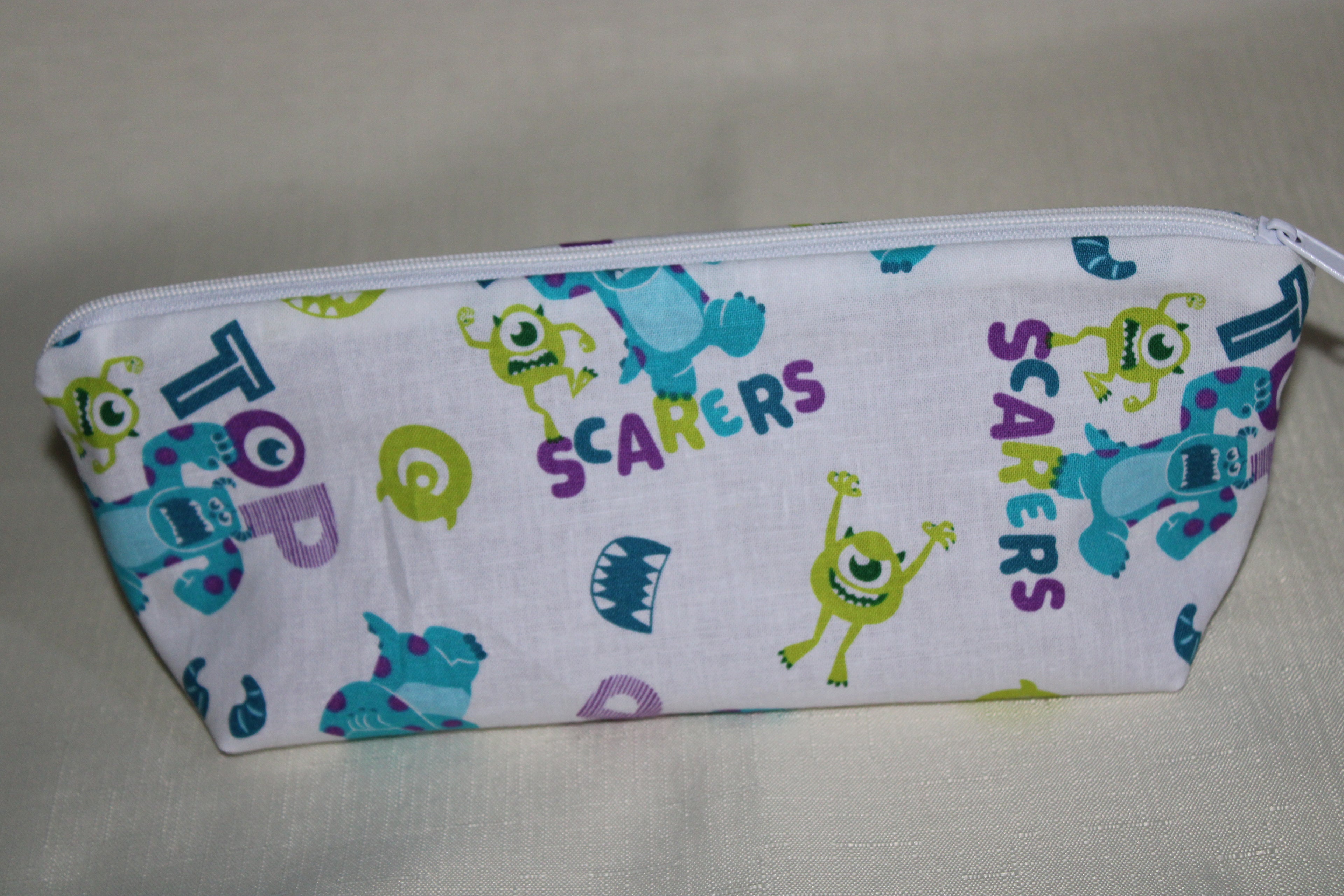 Monsters Inc. Inspired Zipper Bag | Mike & Sulley Print